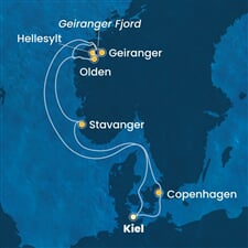 Costa Diadema - Německo, Dánsko, Norsko (z Kielu)