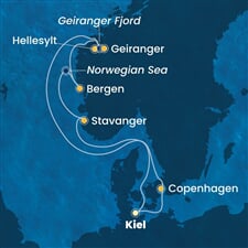 Costa Diadema - Německo, Dánsko, Norsko (z Kielu)