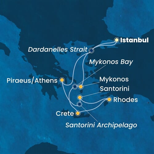 Trasa plavby CFO-IST07A1T