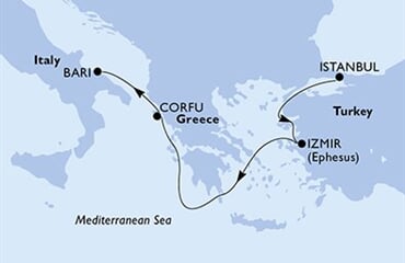 MSC Sinfonia - Turecko, Řecko, Itálie (Istanbul)