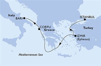 MSC Sinfonia - Turecko, Řecko, Itálie (Istanbul)