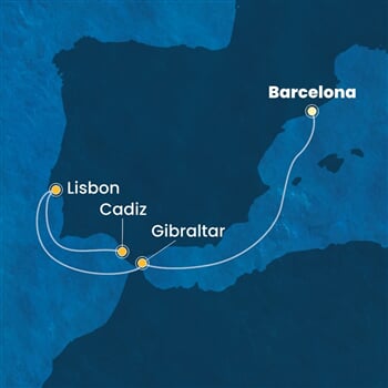 Trasa plavby CPA-BCN05A2G