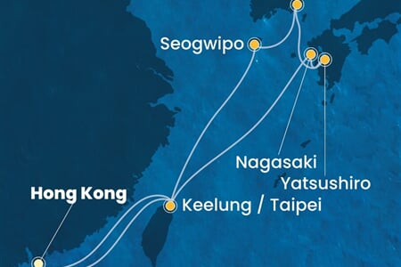 Costa Serena - Čína, Jižní Korea, Japonsko (z Hongkongu)