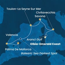 Costa Pacifica - Itálie, Francie, Španělsko (Olbia)