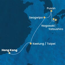 Costa Serena - Čína, Jižní Korea, Japonsko (z Hongkongu)