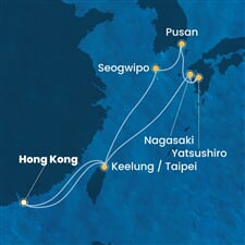 Costa Serena - Čína, Jižní Korea, Japonsko (z Hongkongu)