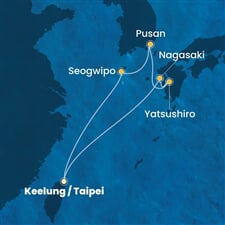 Costa Serena - Jižní Korea, Japonsko