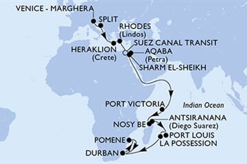 MSC Armonia - Itálie, Chorvatsko, Řecko, Egypt, Jordánsko, ... (z Benátek)