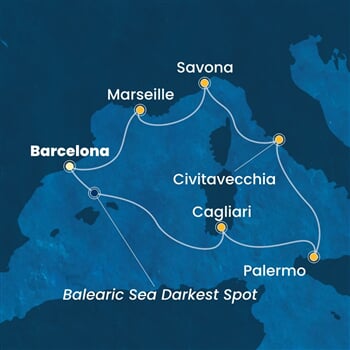 Trasa plavby CPA-BCN07A61