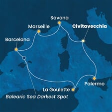 Costa Pacifica - Itálie, Francie, Španělsko, Tunisko (z Civitavecchie)
