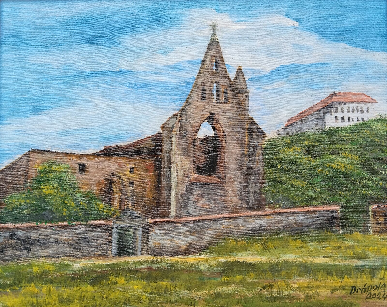 Svatopluk Drápal: Rosa Coeli, Dolní Kounice, 33 × 44 cm