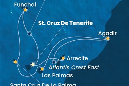 Costa Fortuna - Španělsko, Maroko, Portugalsko (Santa Cruz de Tenerife)
