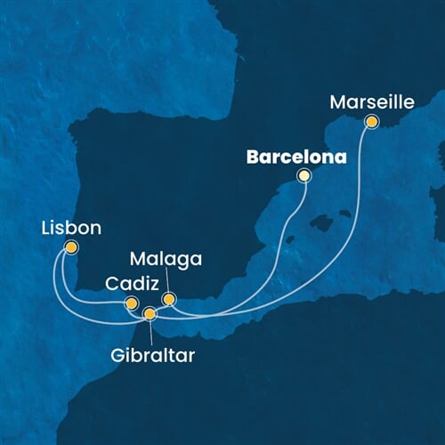 Trasa plavby CPA-BCN08A0M