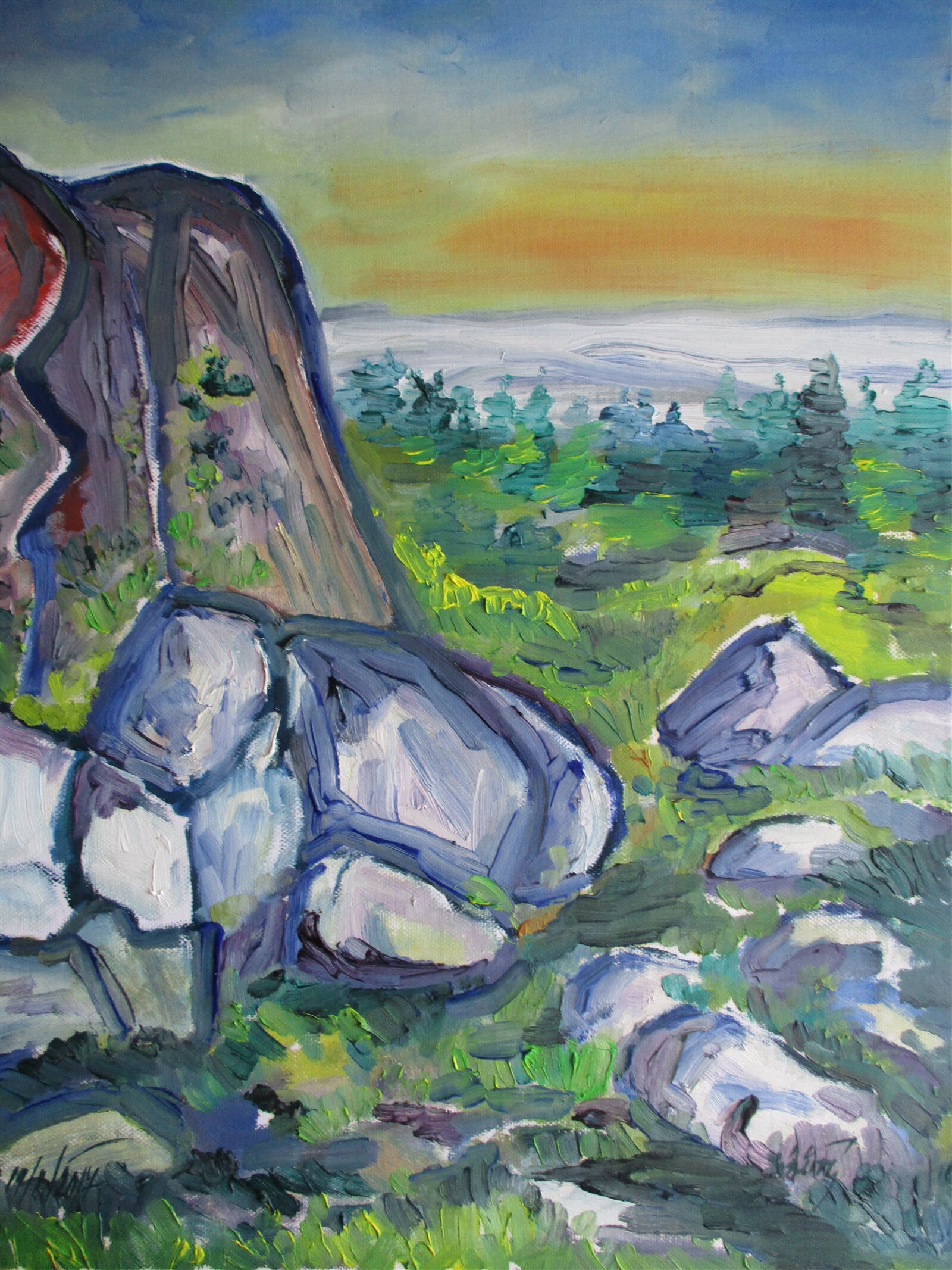 Jaroslava Jáněová: Oblík, Šumava, 50 × 40 cm