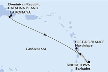 MSC OPERA - Dominikán.rep., Barbados, Martinik (z La Romana)