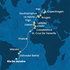 Costa Diadema - Brazílie, Španělsko, Maroko, Portugalsko, Francie, ... (z Rio de Janeira)