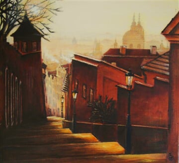 Praha   Zámecké schody 50x50