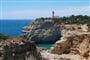 Útesy na pobřeží Algarve - pěší turistika v Portugalsku