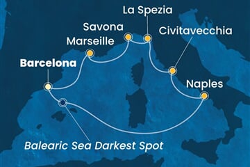 Costa Toscana - Španělsko, Itálie, Francie (z Barcelony)