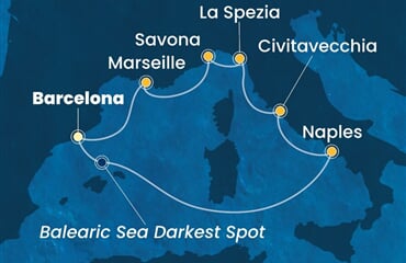 Costa Toscana - Španělsko, Itálie, Francie (z Barcelony)