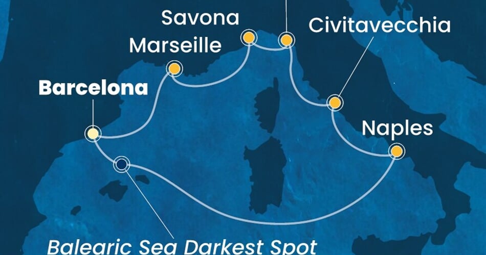 Trasa plavby CTO-BCN07A66