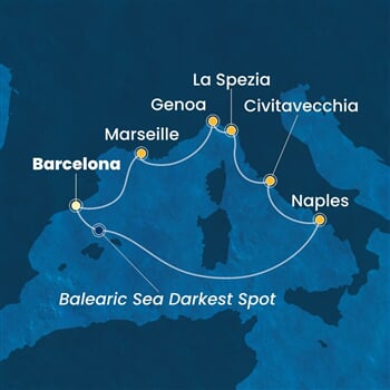 Trasa plavby CTO-BCN07A67