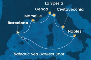 Costa Toscana - Španělsko, Itálie, Francie (z Barcelony)