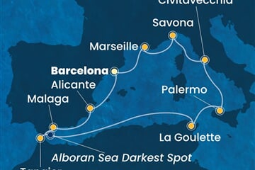Costa Toscana - Španělsko, Maroko, Tunisko, Itálie, Francie (z Barcelony)