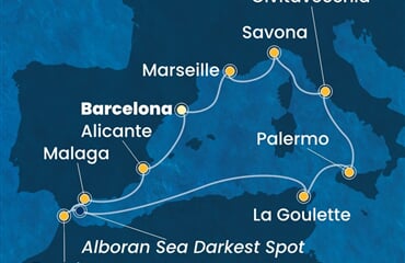 Costa Toscana - Španělsko, Maroko, Tunisko, Itálie, Francie (z Barcelony)