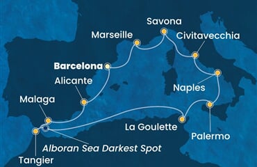 Costa Toscana - Španělsko, Maroko, Tunisko, Itálie, Francie (z Barcelony)