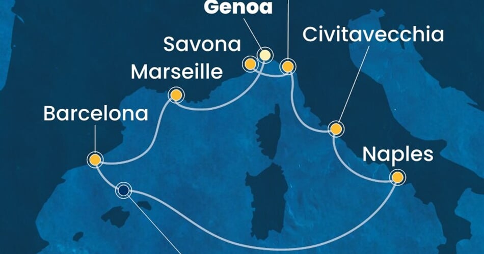 Trasa plavby CTO-GOA07A21