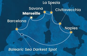 Costa Toscana - Francie, Španělsko, Itálie (z Marseille)