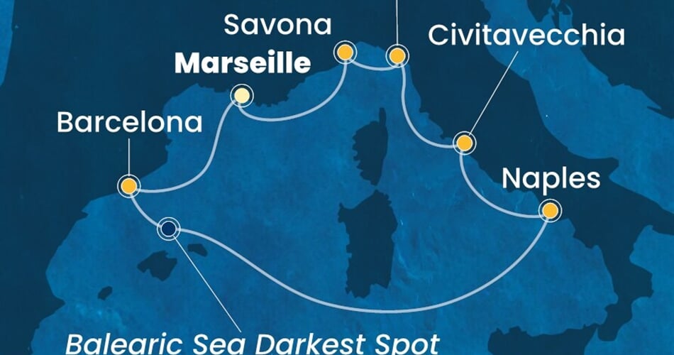 Trasa plavby CTO-MRS07A86