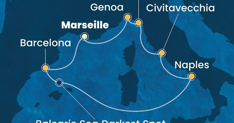 Trasa plavby CTO-MRS07A87