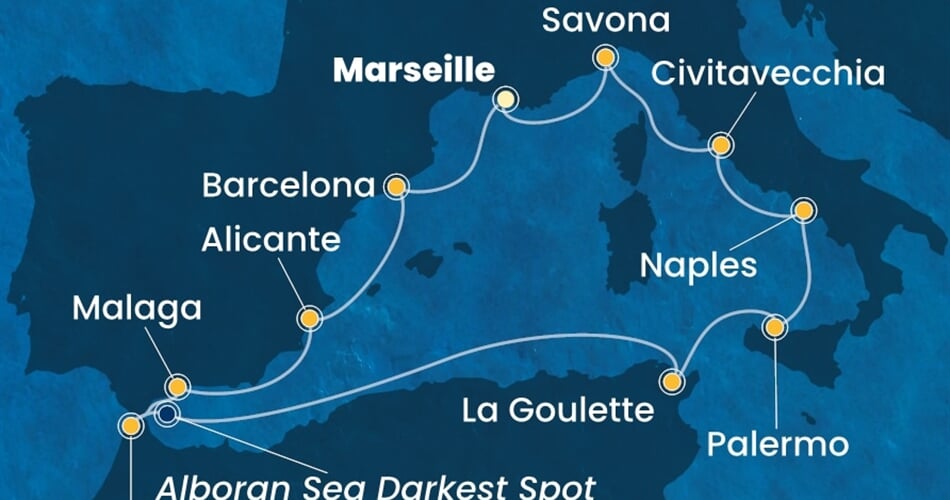 Trasa plavby CTO-MRS12A0B