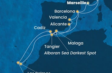 Costa Toscana - Francie, Španělsko, Maroko, Itálie (z Marseille)