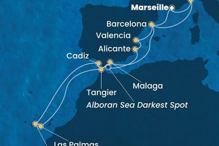 Costa Toscana - Francie, Španělsko, Maroko, Itálie (z Marseille)