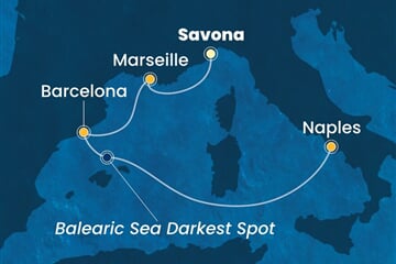 Costa Toscana - Itálie, Francie, Španělsko (ze Savony)