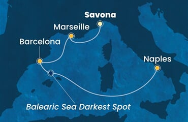 Costa Toscana - Itálie, Francie, Španělsko (ze Savony)