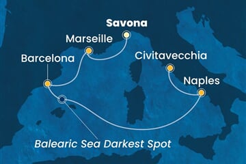 Costa Toscana - Itálie, Francie, Španělsko (ze Savony)