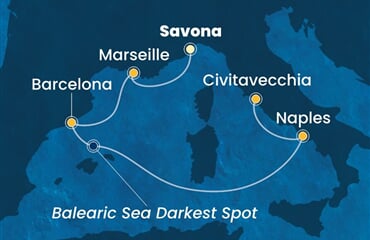 Costa Toscana - Itálie, Francie, Španělsko (ze Savony)