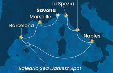 Costa Toscana - Itálie, Francie, Španělsko (ze Savony)