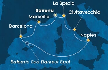 Costa Toscana - Itálie, Francie, Španělsko (ze Savony)