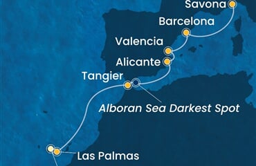 Costa Toscana - Španělsko, Maroko, Itálie (Santa Cruz de Tenerife)