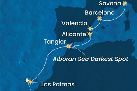 Costa Toscana - Španělsko, Maroko, Itálie (Santa Cruz de Tenerife)
