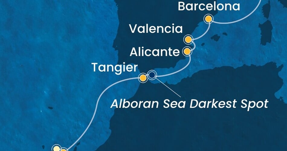 Trasa plavby CTO-TCI08A05