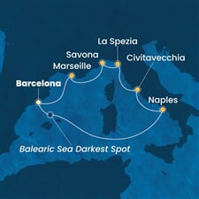 Costa Toscana - Španělsko, Itálie, Francie (z Barcelony)