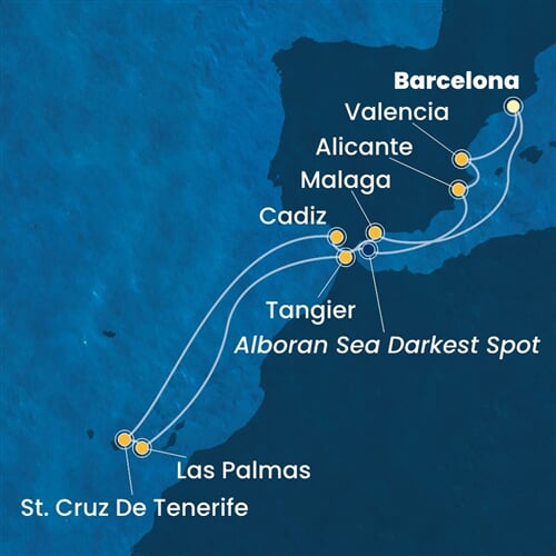Trasa plavby CTO-BCN12A0X
