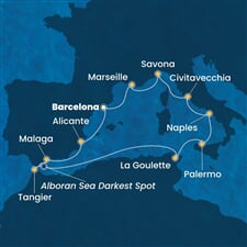 Costa Toscana - Španělsko, Maroko, Tunisko, Itálie, Francie (z Barcelony)