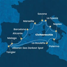 Costa Toscana - Itálie, Francie, Španělsko, Maroko, Tunisko (z Civitavecchie)